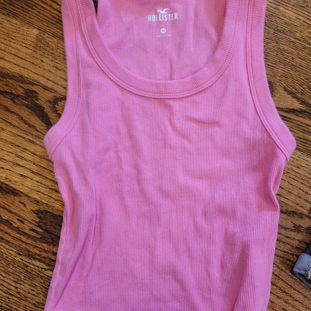 Hollister Vibrant Pink Sleeveless Top